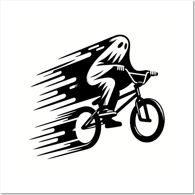 Halloween Ghost BMX rider Wall Art by Bstro Design Works